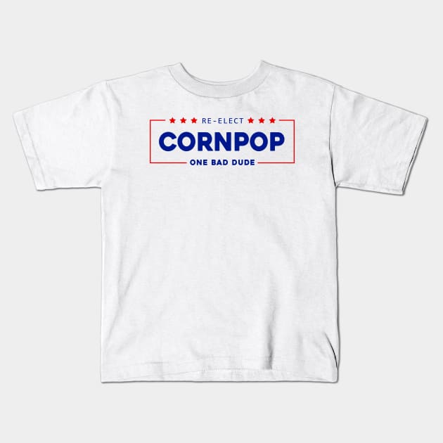 Re-Elect Cornpop One Bad Dude shirt Trump Mugshot 2023 Kids T-Shirt by Sunoria